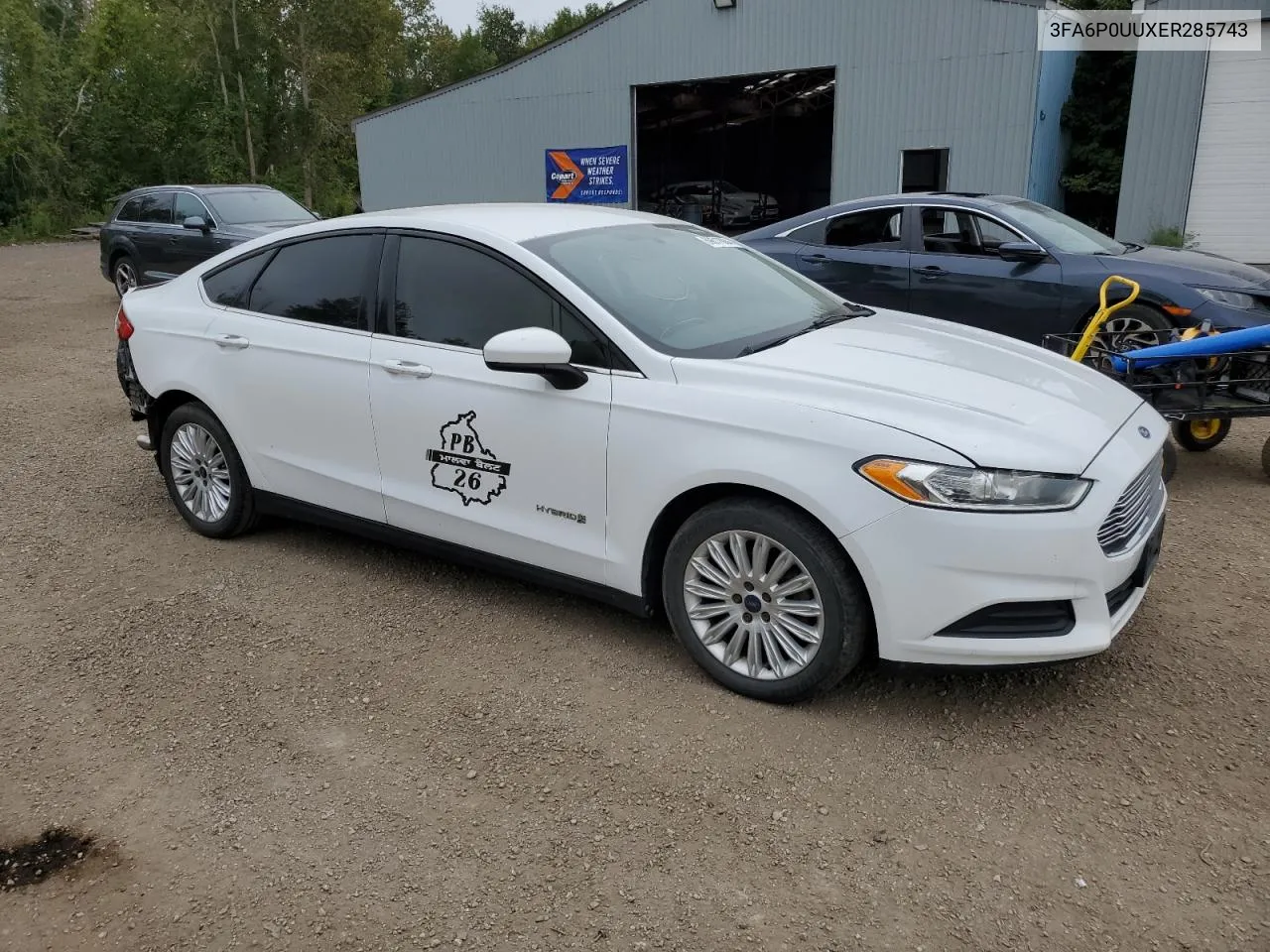 2014 Ford Fusion S Hybrid VIN: 3FA6P0UUXER285743 Lot: 69617884