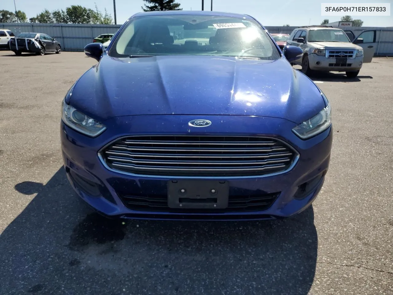 2014 Ford Fusion Se VIN: 3FA6P0H71ER157833 Lot: 69654444