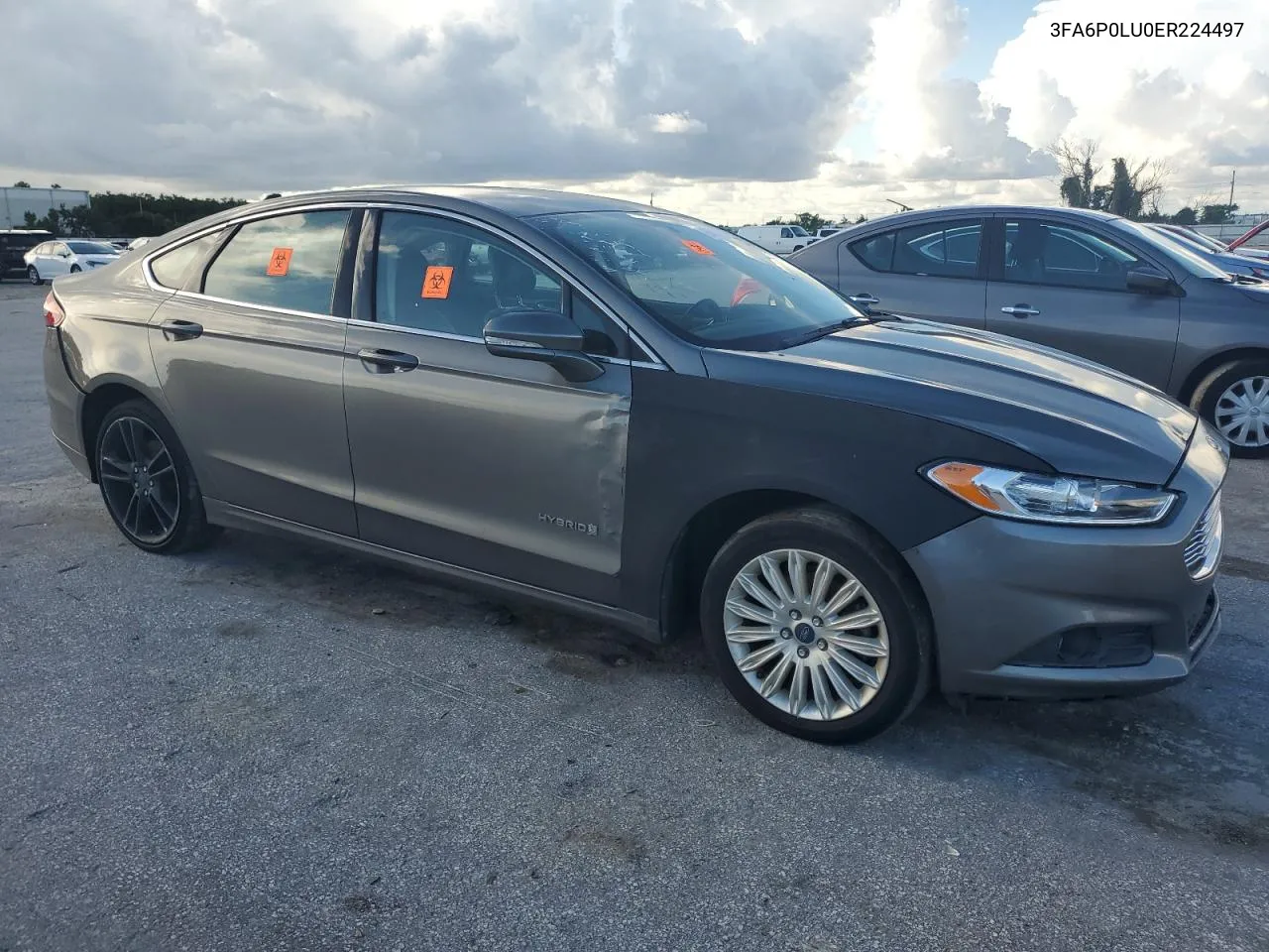 2014 Ford Fusion Se Hybrid VIN: 3FA6P0LU0ER224497 Lot: 69657064