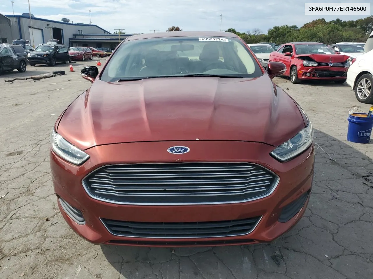 2014 Ford Fusion Se VIN: 3FA6P0H77ER146500 Lot: 69921724