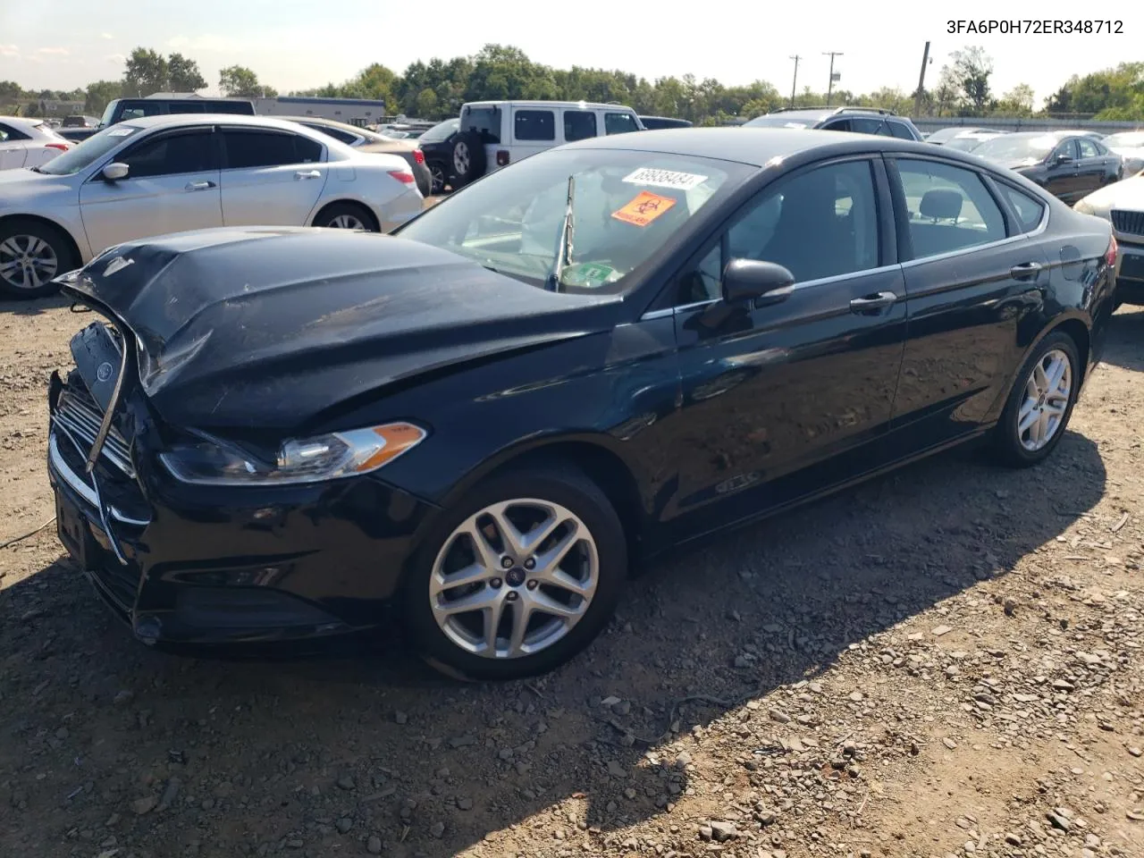 2014 Ford Fusion Se VIN: 3FA6P0H72ER348712 Lot: 69938484