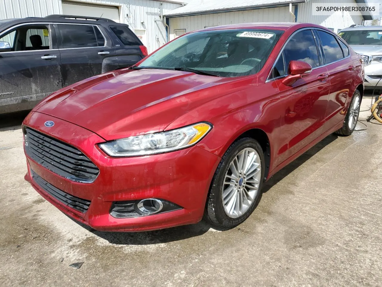 2014 Ford Fusion Se VIN: 3FA6P0H98ER308765 Lot: 69990674