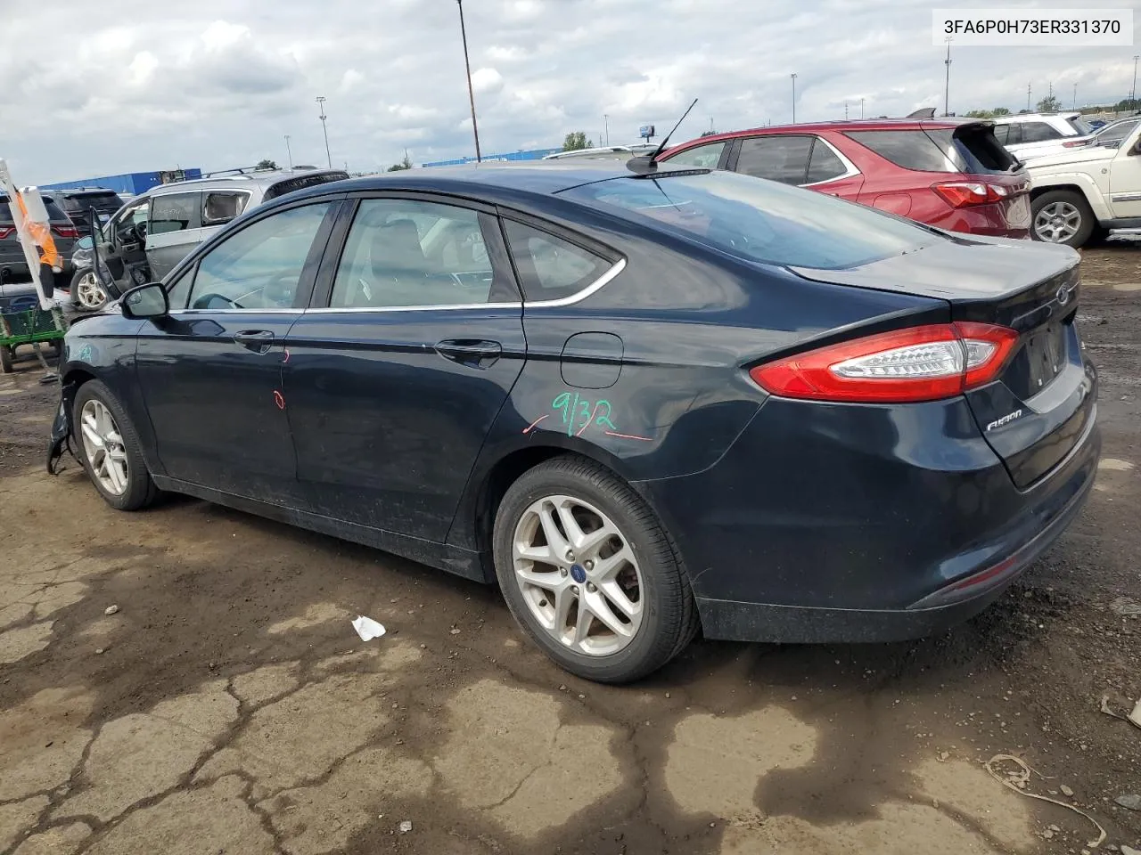 2014 Ford Fusion Se VIN: 3FA6P0H73ER331370 Lot: 70007504