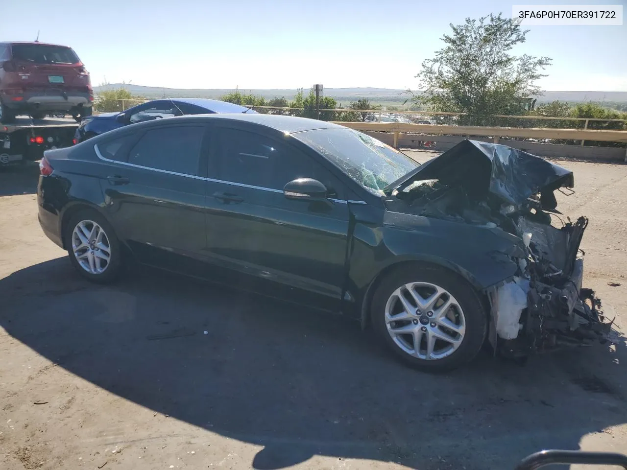 2014 Ford Fusion Se VIN: 3FA6P0H70ER391722 Lot: 70139774