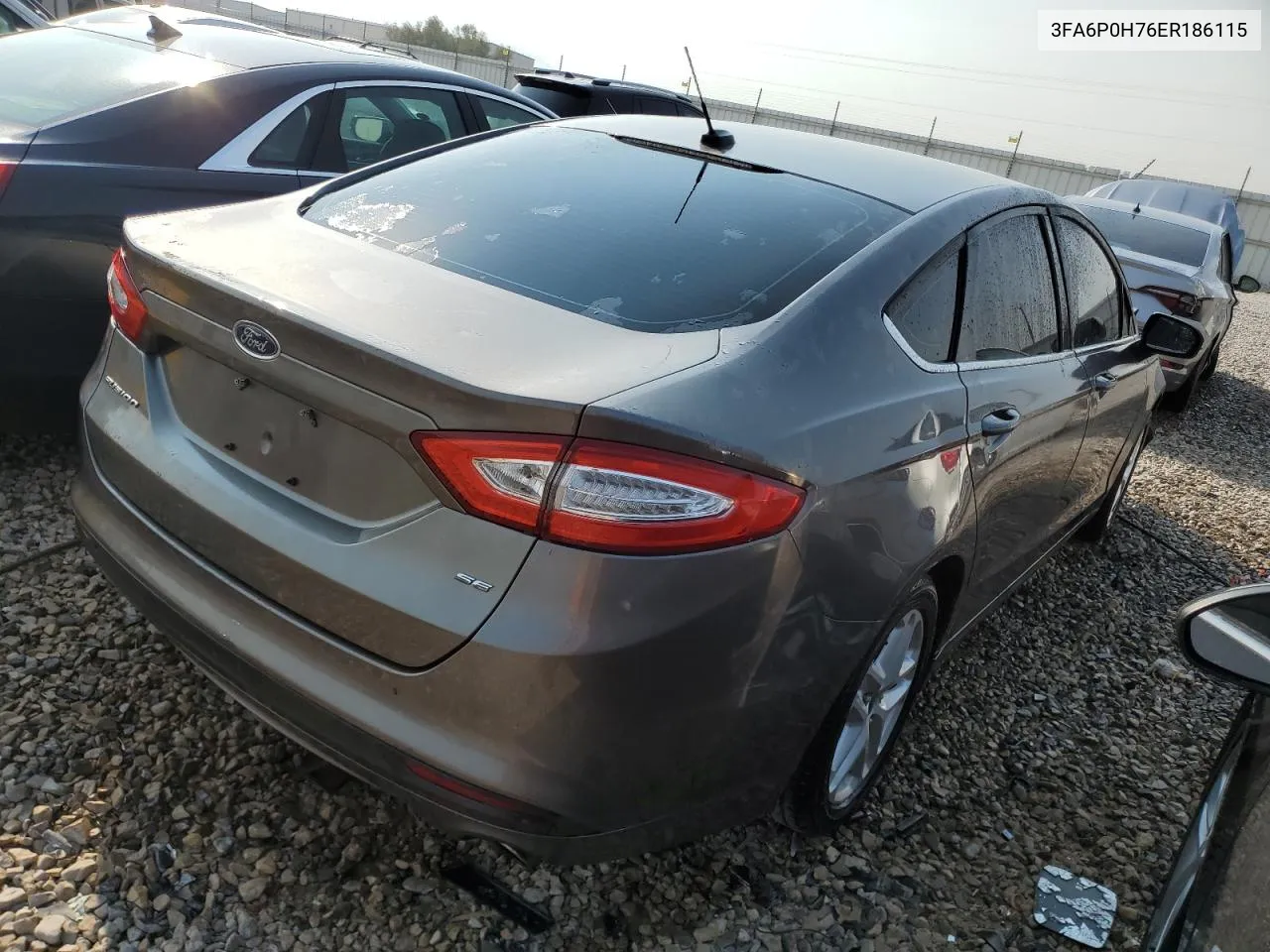 2014 Ford Fusion Se VIN: 3FA6P0H76ER186115 Lot: 70193224