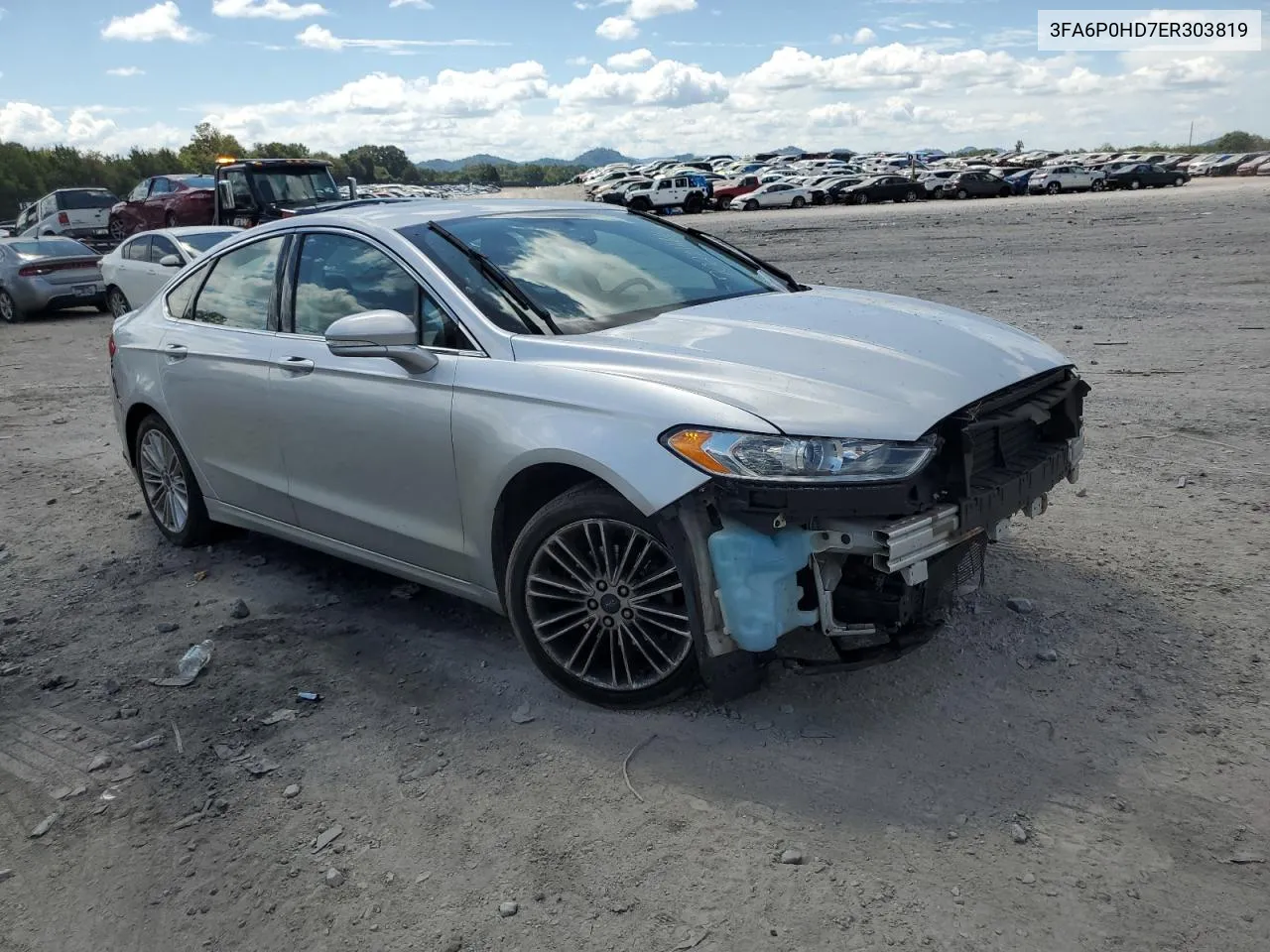 2014 Ford Fusion Se VIN: 3FA6P0HD7ER303819 Lot: 70231664