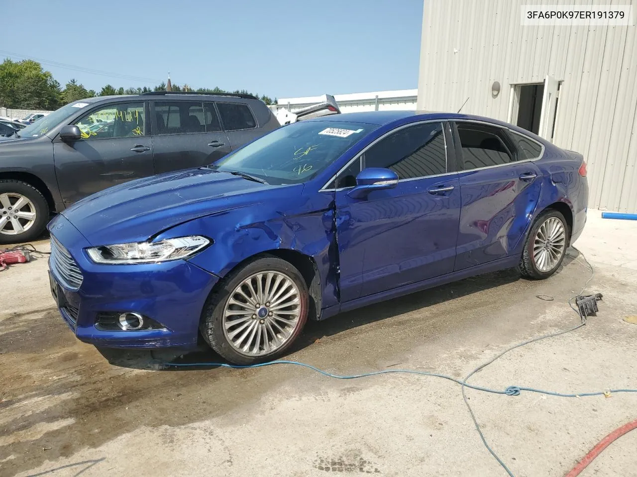 2014 Ford Fusion Titanium VIN: 3FA6P0K97ER191379 Lot: 70525824