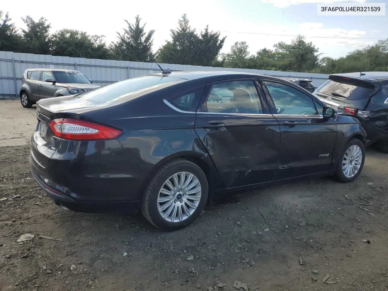 3FA6P0LU4ER321539 2014 Ford Fusion Se Hybrid