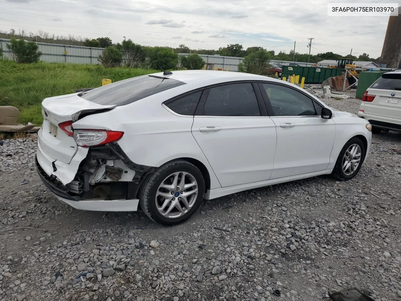 3FA6P0H75ER103970 2014 Ford Fusion Se