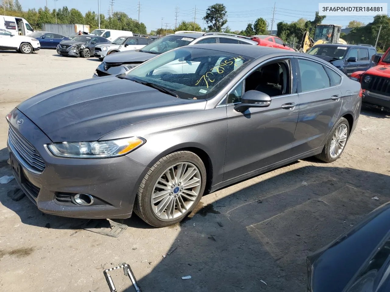 2014 Ford Fusion Se VIN: 3FA6P0HD7ER184881 Lot: 70814574