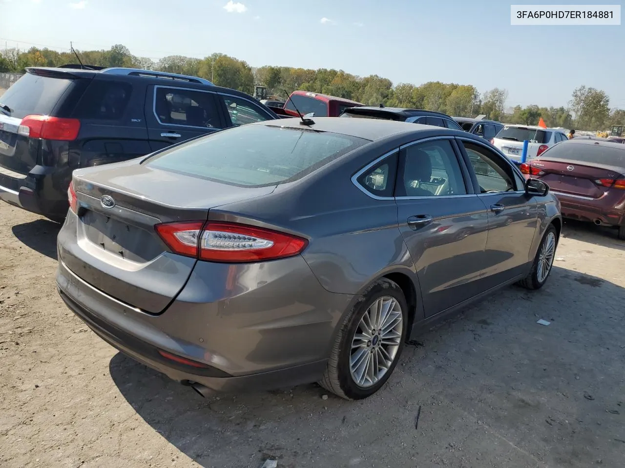 2014 Ford Fusion Se VIN: 3FA6P0HD7ER184881 Lot: 70814574