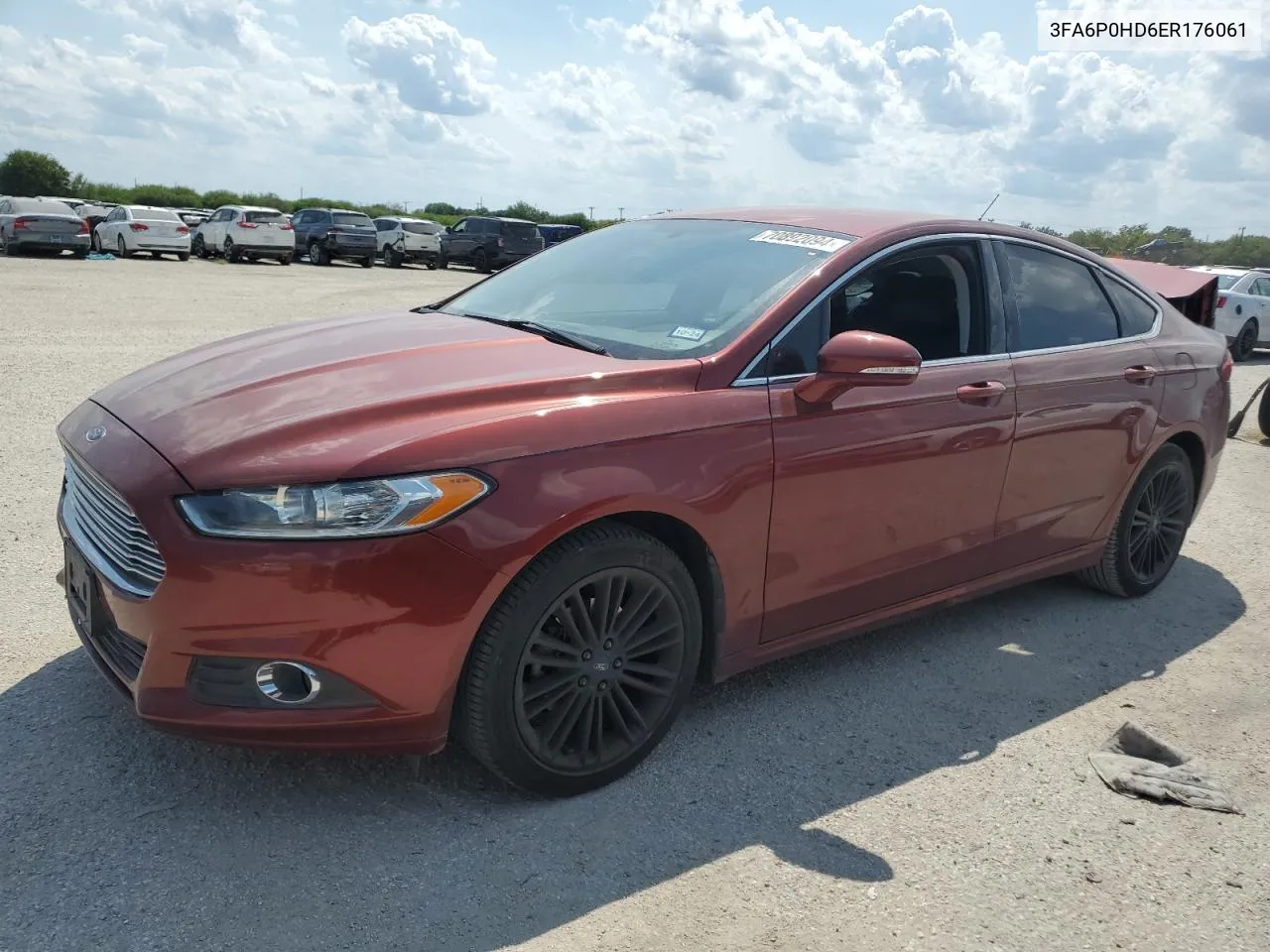 2014 Ford Fusion Se VIN: 3FA6P0HD6ER176061 Lot: 70892094