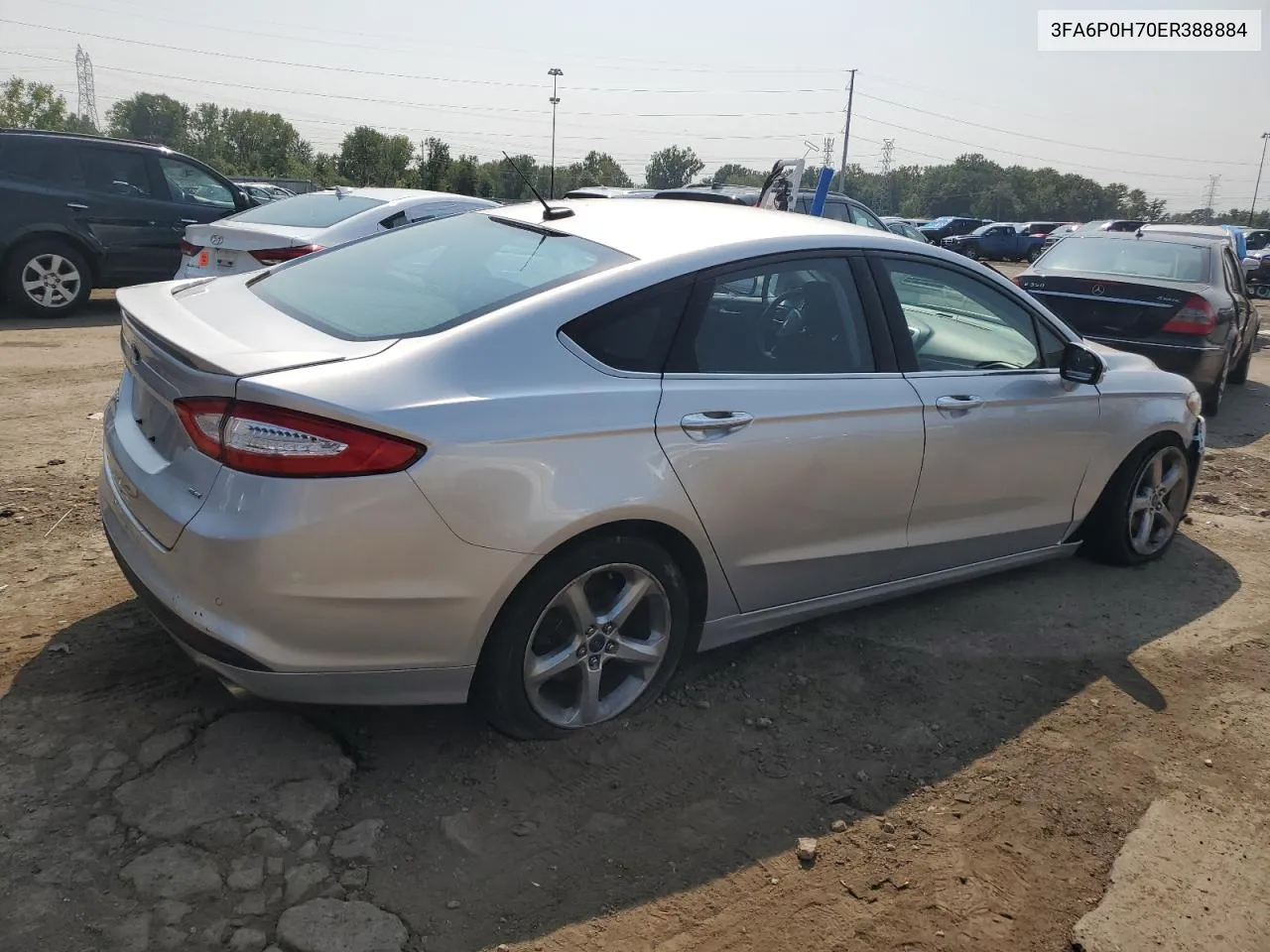 2014 Ford Fusion Se VIN: 3FA6P0H70ER388884 Lot: 71073334