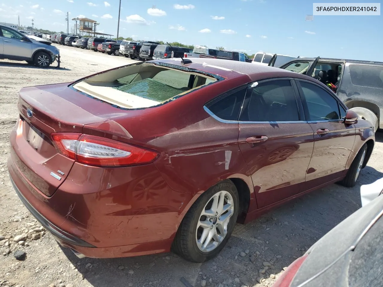 3FA6P0HDXER241042 2014 Ford Fusion Se