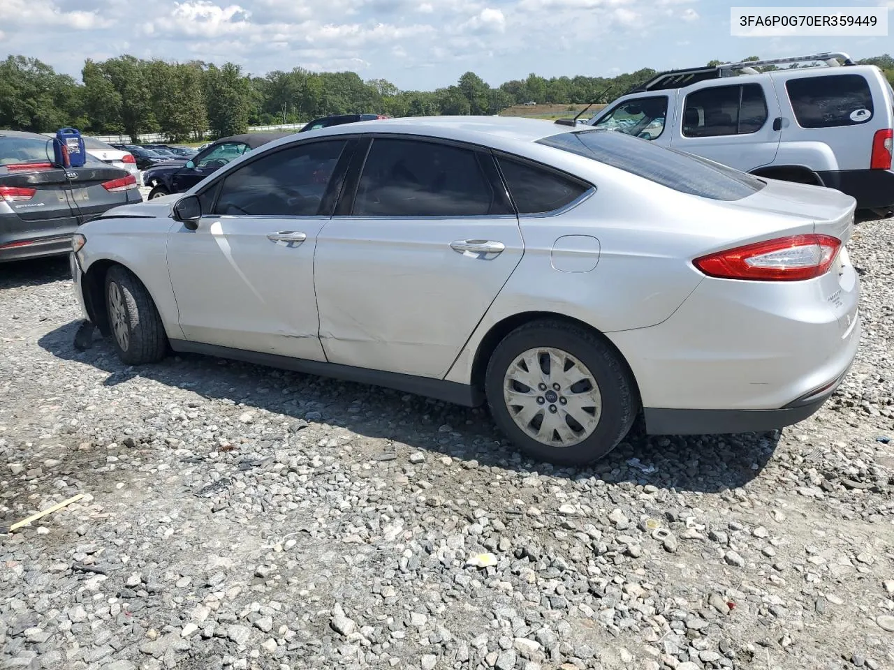 2014 Ford Fusion S VIN: 3FA6P0G70ER359449 Lot: 71286254