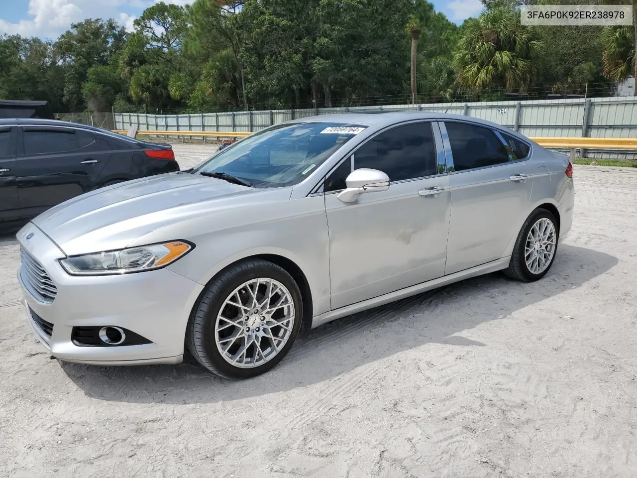 2014 Ford Fusion Titanium VIN: 3FA6P0K92ER238978 Lot: 72059764