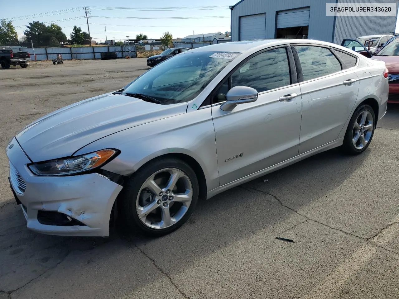 2014 Ford Fusion Se Hybrid VIN: 3FA6P0LU9ER343620 Lot: 72094234