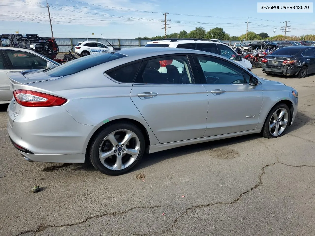 2014 Ford Fusion Se Hybrid VIN: 3FA6P0LU9ER343620 Lot: 72094234