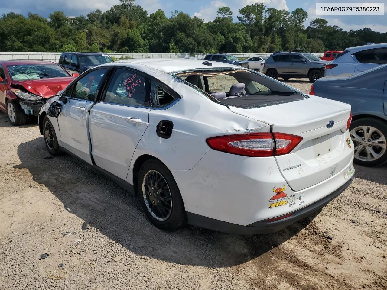 2014 Ford Fusion S VIN: 1FA6P0G79E5380223 Lot: 72118094