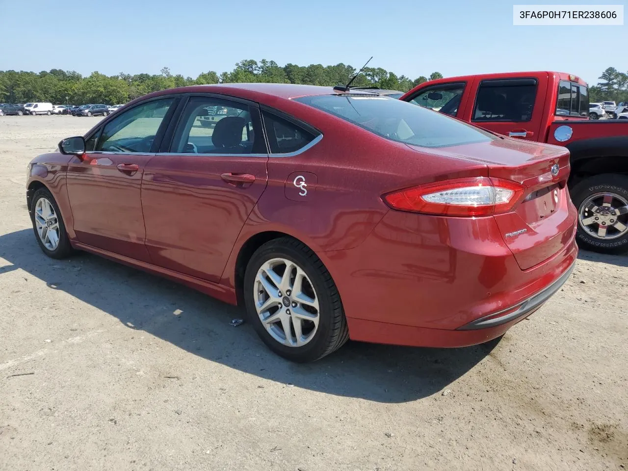 2014 Ford Fusion Se VIN: 3FA6P0H71ER238606 Lot: 72220684