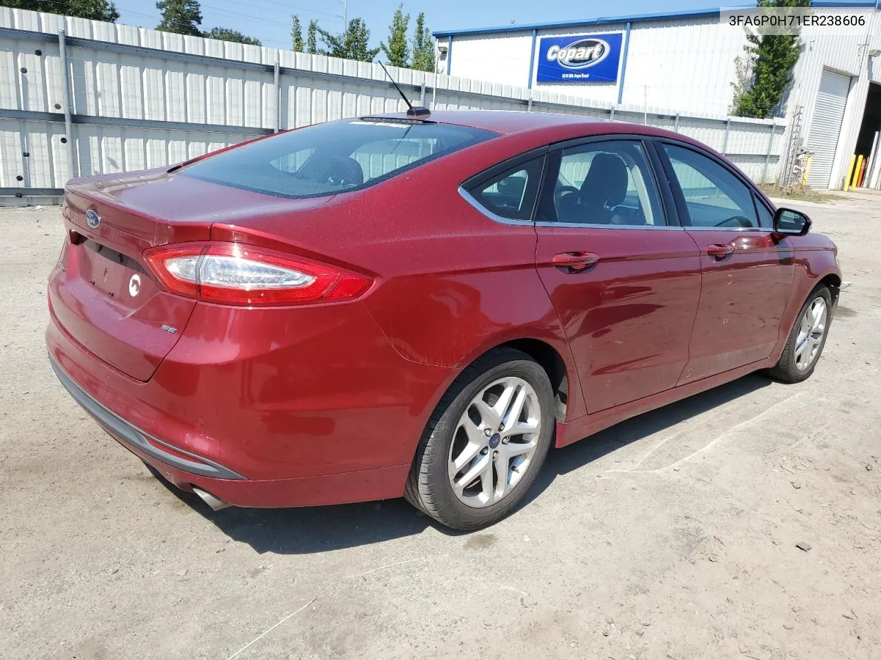 2014 Ford Fusion Se VIN: 3FA6P0H71ER238606 Lot: 72220684