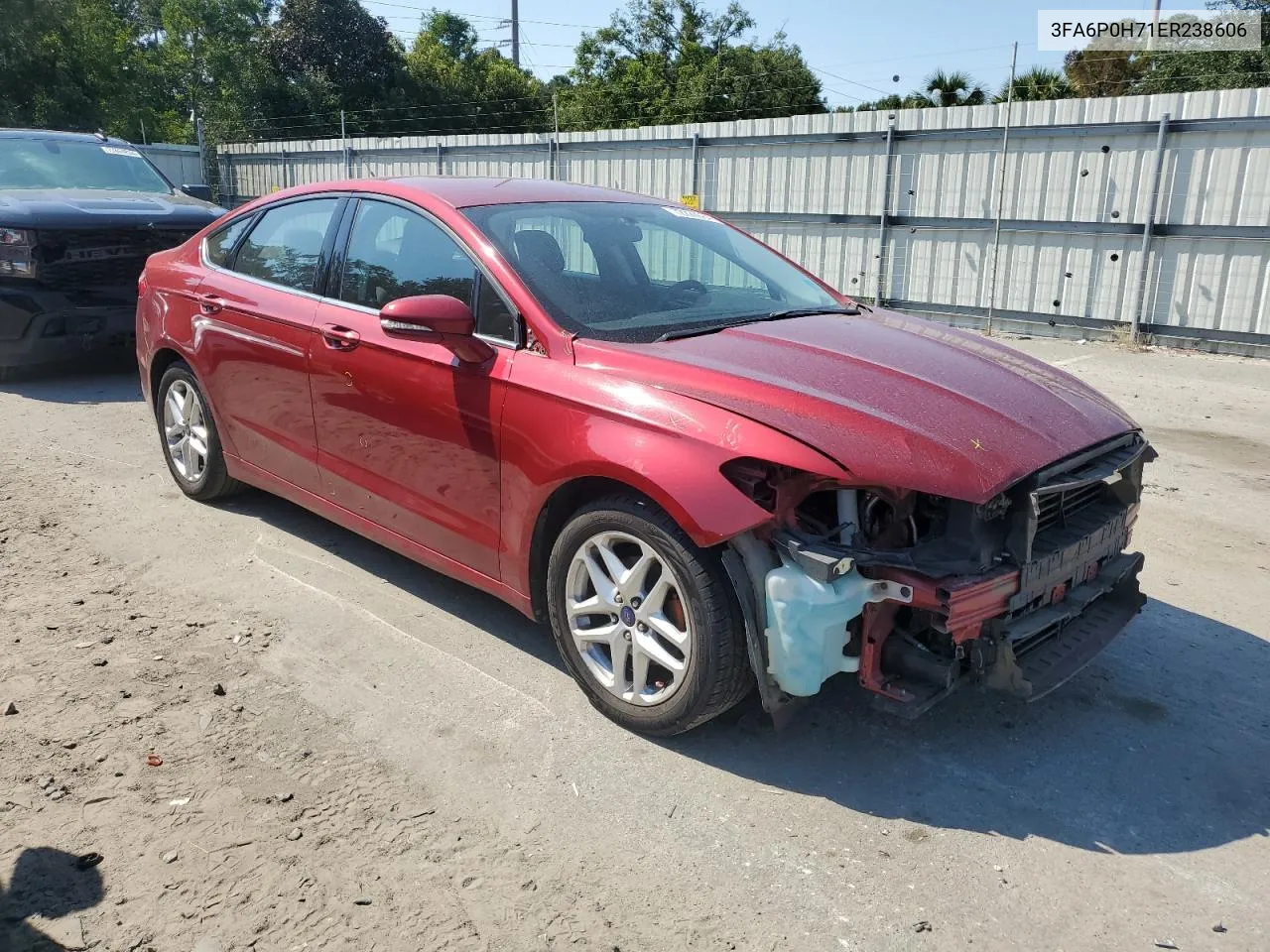 2014 Ford Fusion Se VIN: 3FA6P0H71ER238606 Lot: 72220684