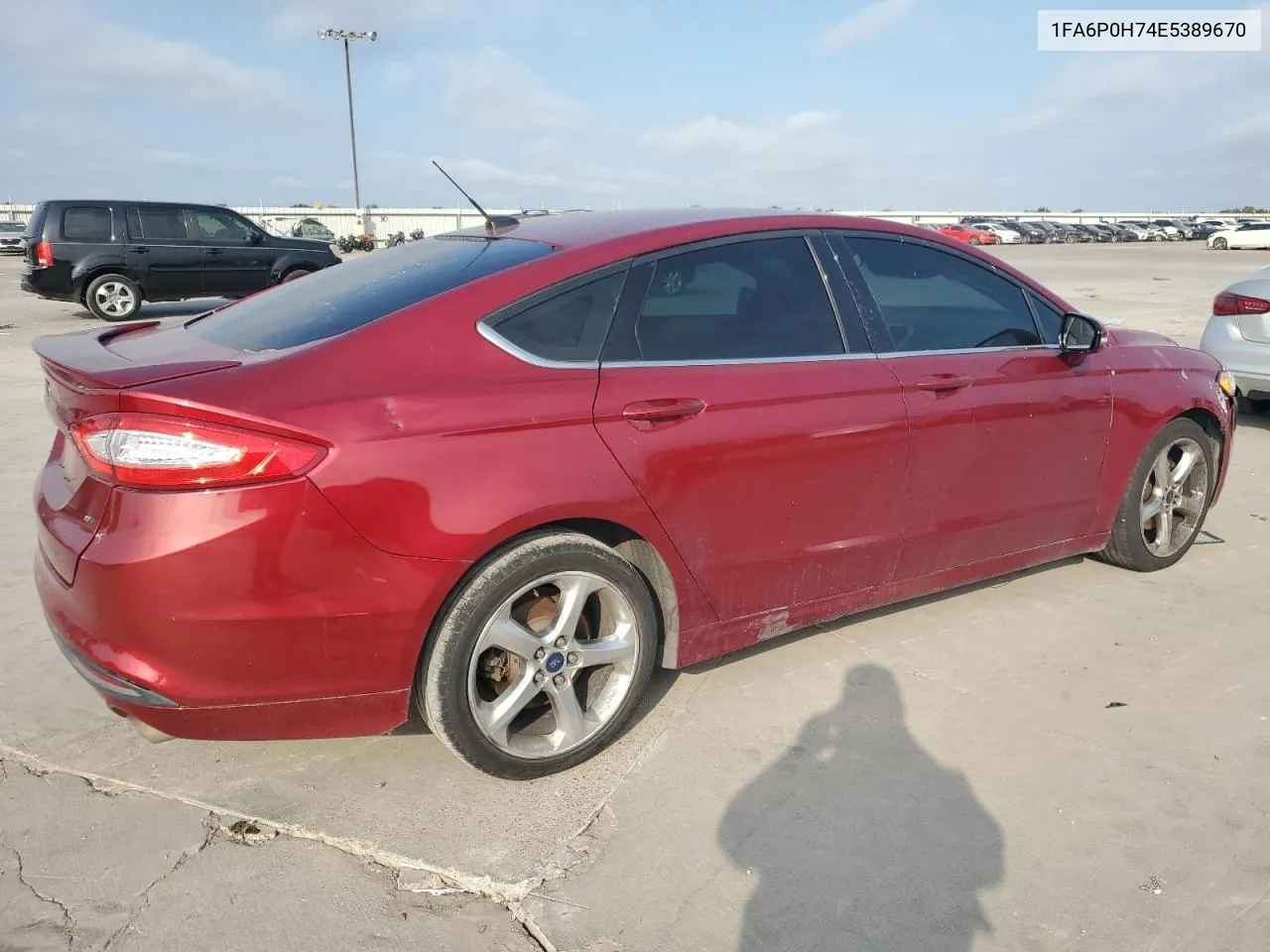 2014 Ford Fusion Se VIN: 1FA6P0H74E5389670 Lot: 72232344