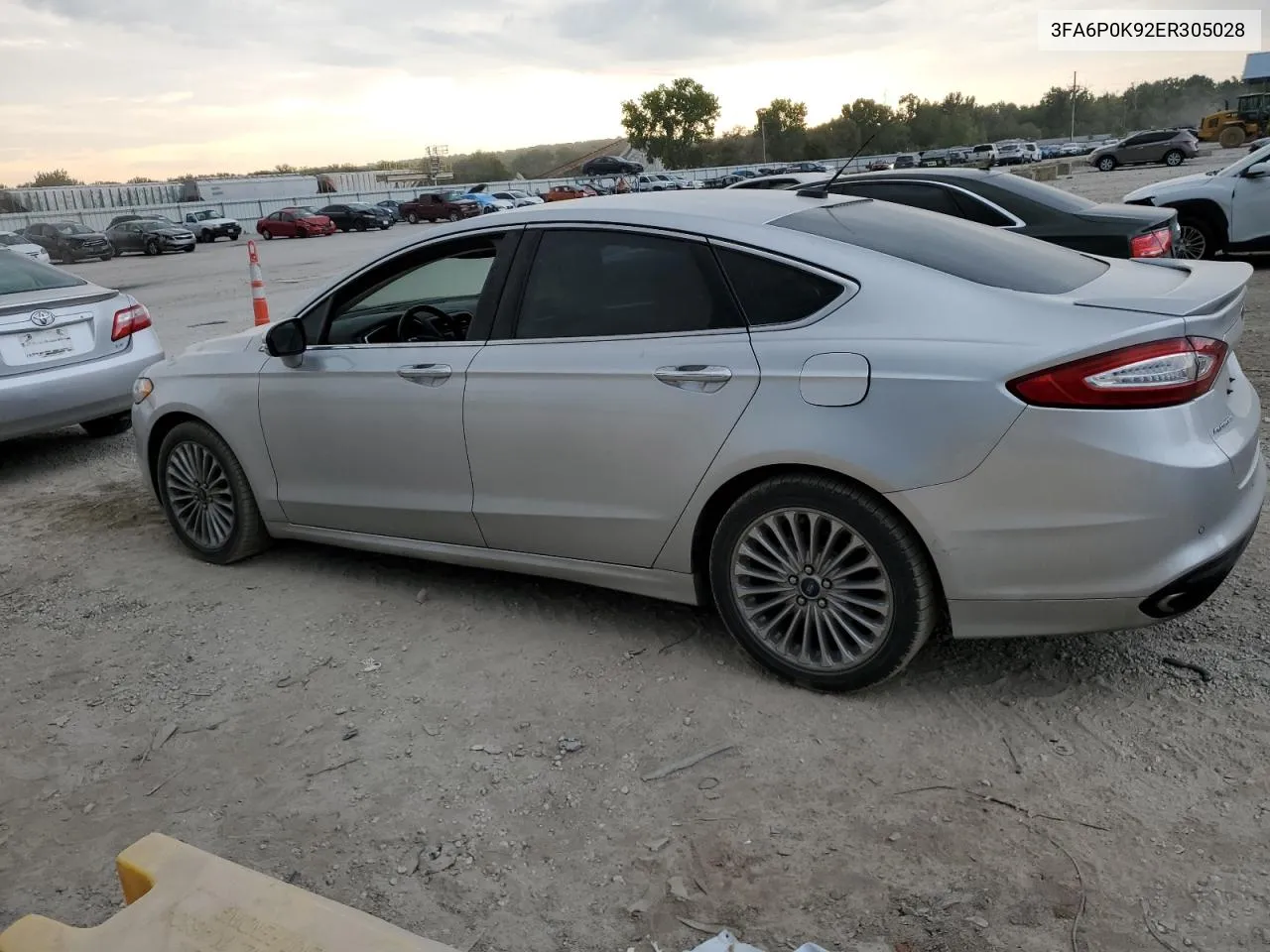 2014 Ford Fusion Titanium VIN: 3FA6P0K92ER305028 Lot: 72267364