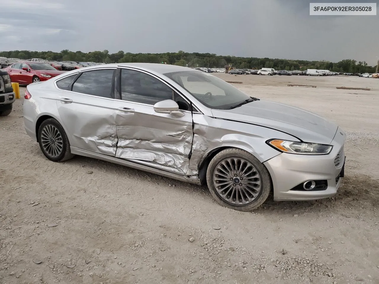 2014 Ford Fusion Titanium VIN: 3FA6P0K92ER305028 Lot: 72267364