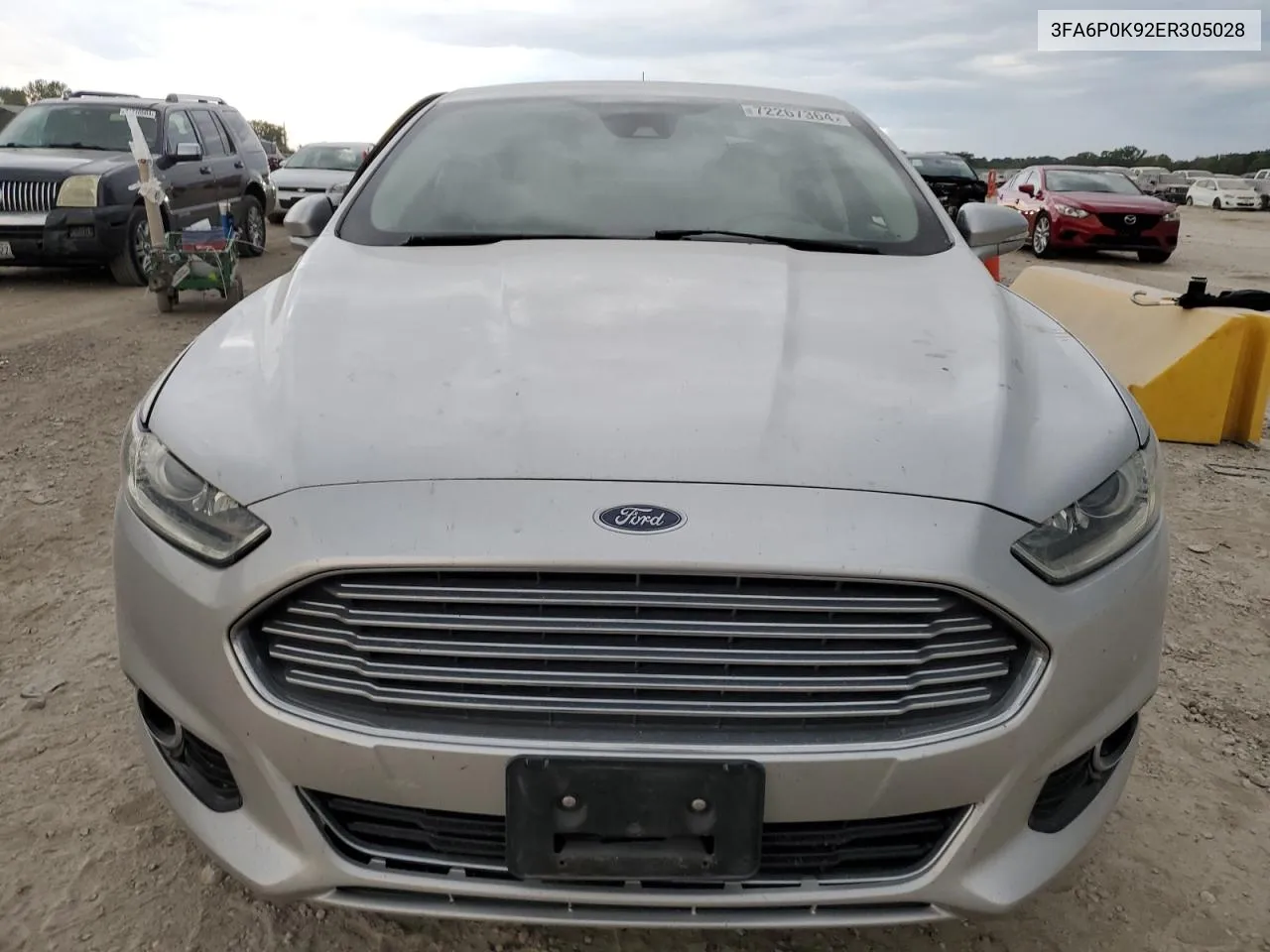 2014 Ford Fusion Titanium VIN: 3FA6P0K92ER305028 Lot: 72267364