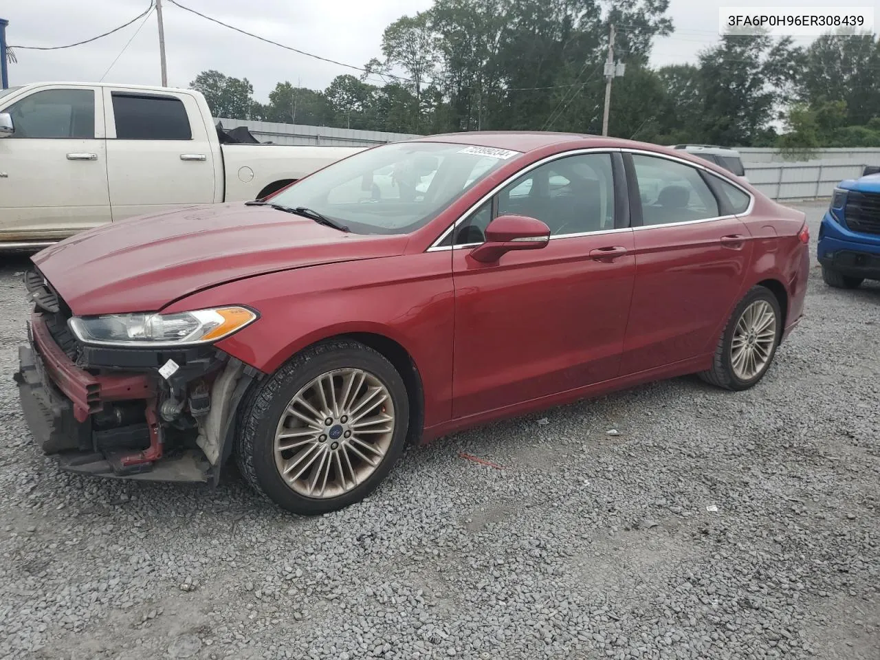 2014 Ford Fusion Se VIN: 3FA6P0H96ER308439 Lot: 72399234