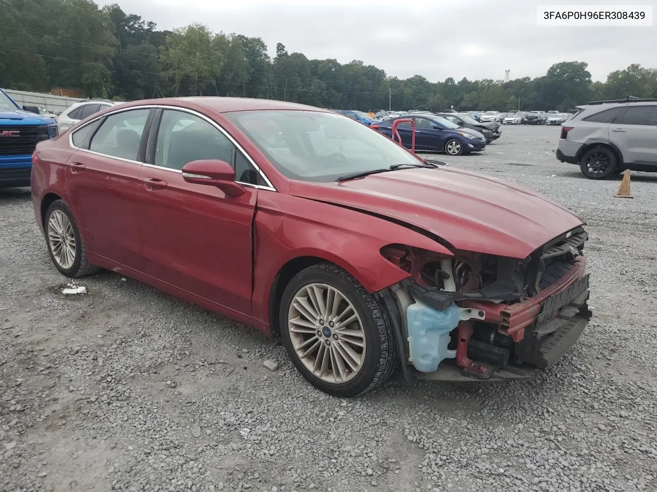 2014 Ford Fusion Se VIN: 3FA6P0H96ER308439 Lot: 72399234