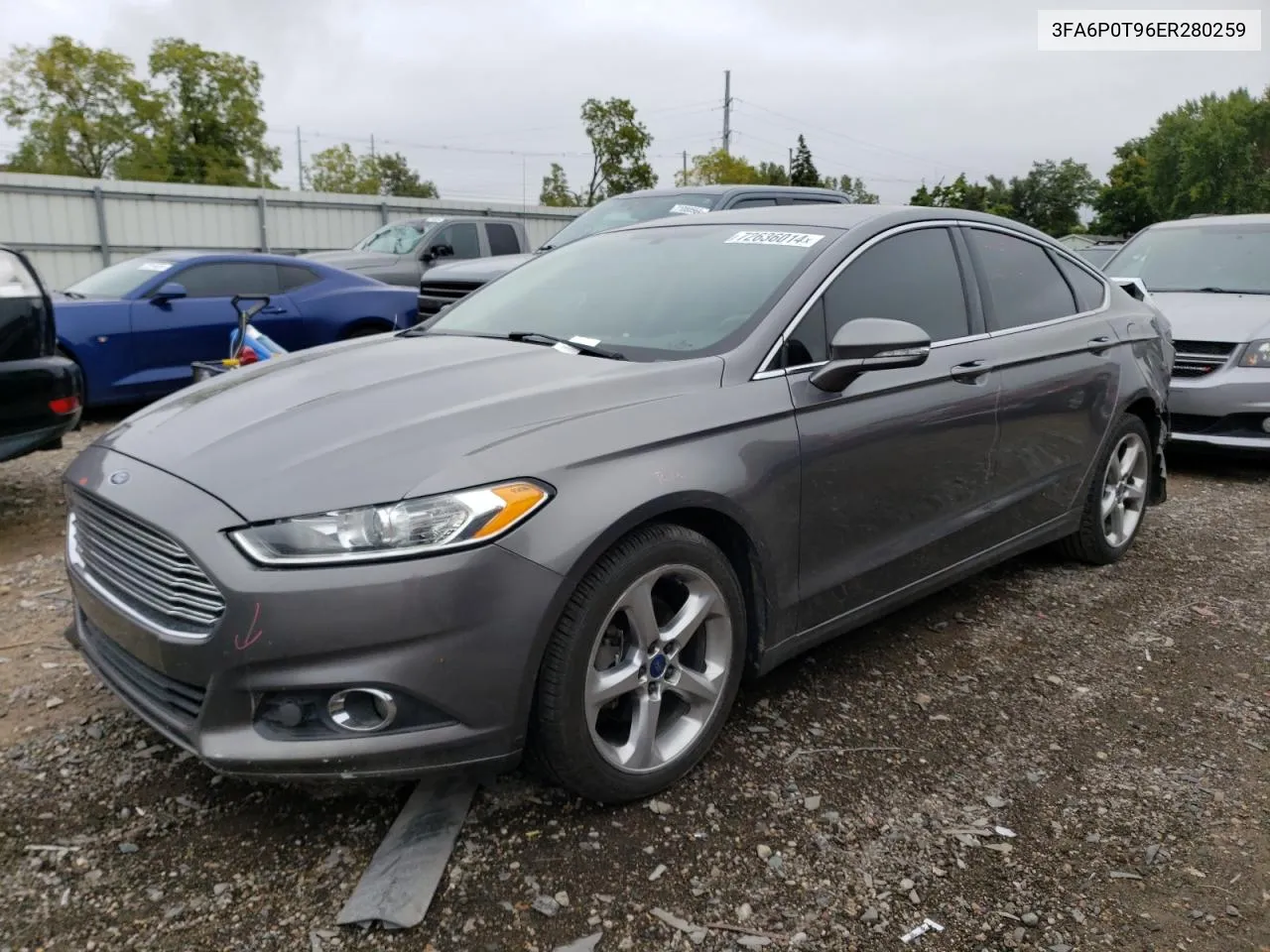 3FA6P0T96ER280259 2014 Ford Fusion Se