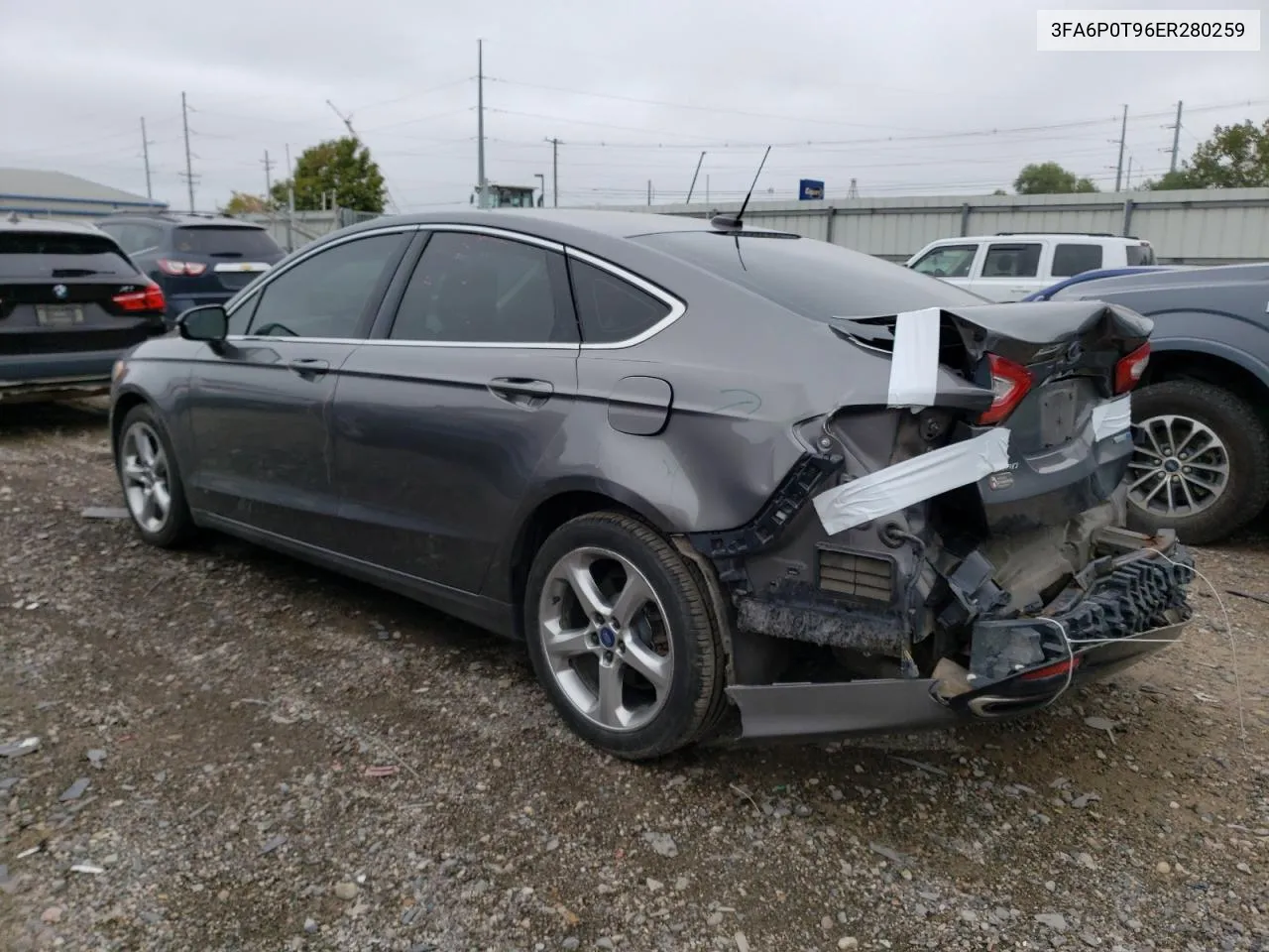 2014 Ford Fusion Se VIN: 3FA6P0T96ER280259 Lot: 72636014