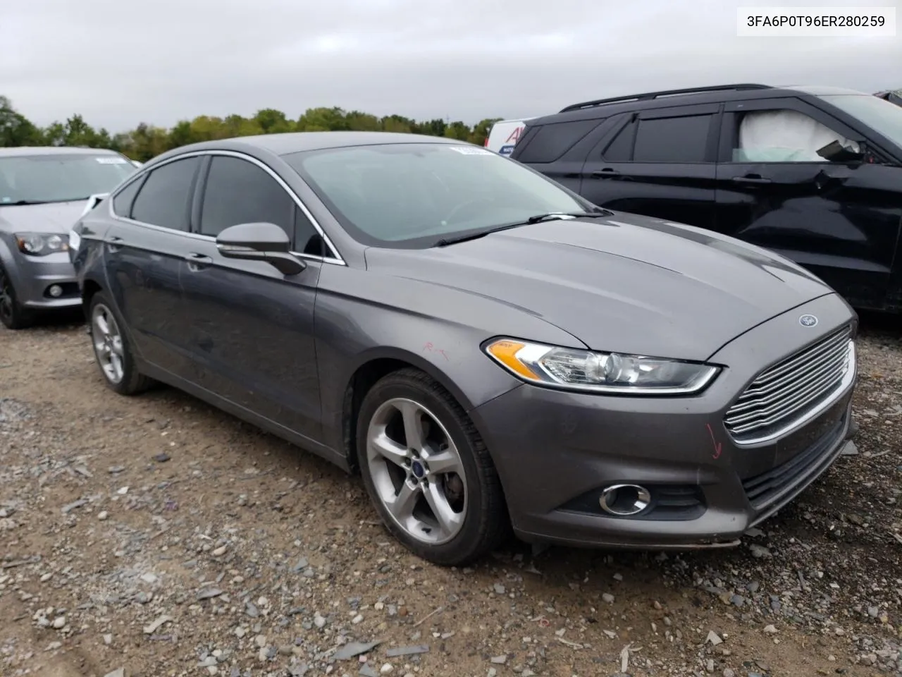 2014 Ford Fusion Se VIN: 3FA6P0T96ER280259 Lot: 72636014