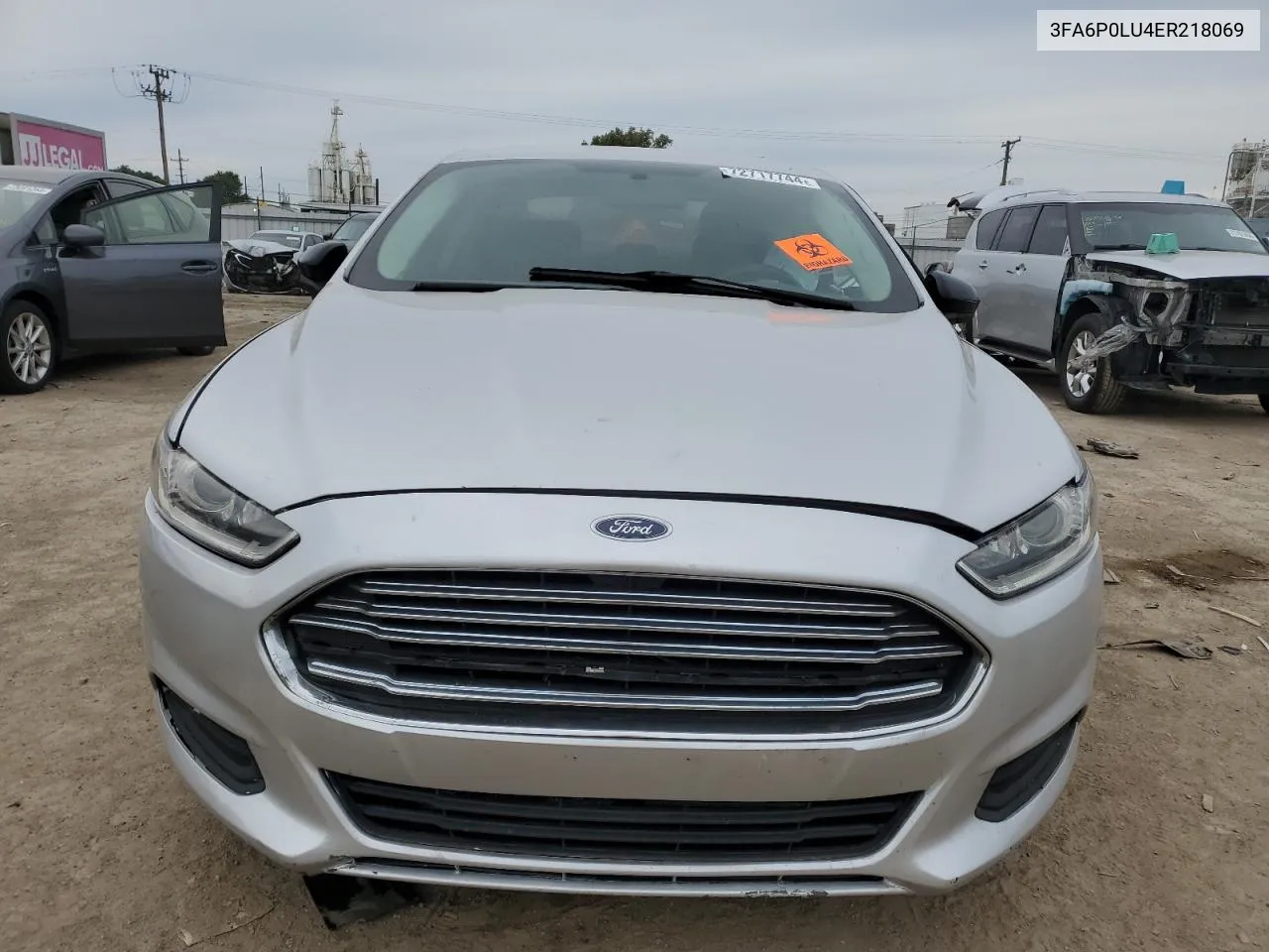 2014 Ford Fusion Se Hybrid VIN: 3FA6P0LU4ER218069 Lot: 72717744