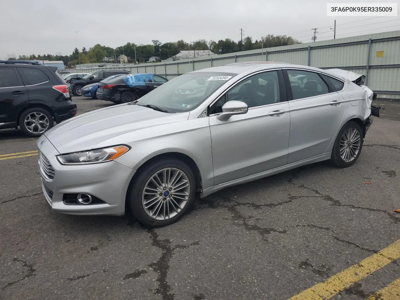 2014 Ford Fusion Titanium VIN: 3FA6P0K95ER335009 Lot: 73255494