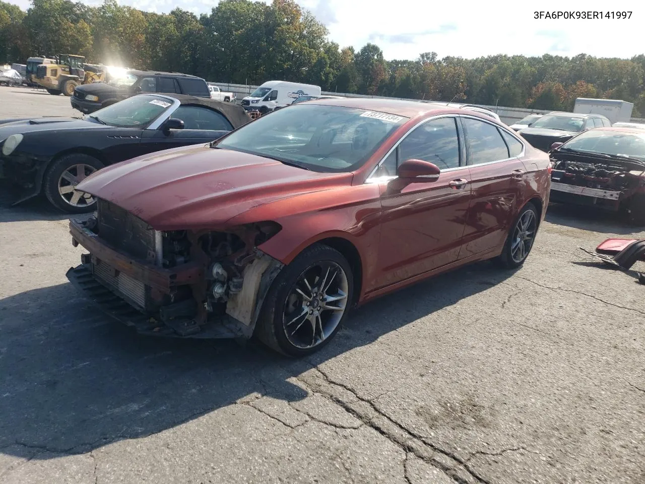 2014 Ford Fusion Titanium VIN: 3FA6P0K93ER141997 Lot: 73717134