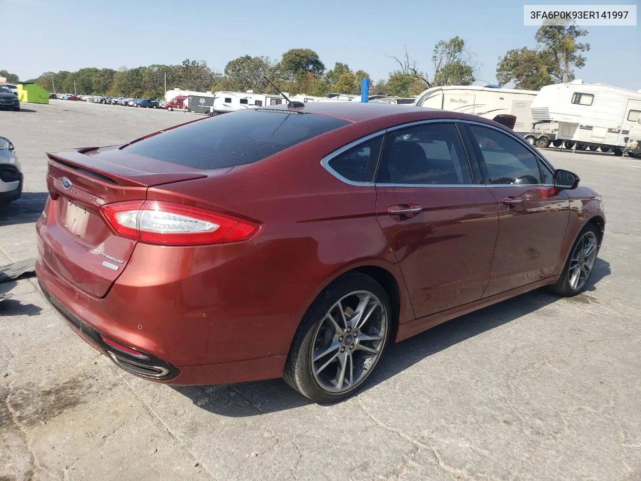 2014 Ford Fusion Titanium VIN: 3FA6P0K93ER141997 Lot: 73717134