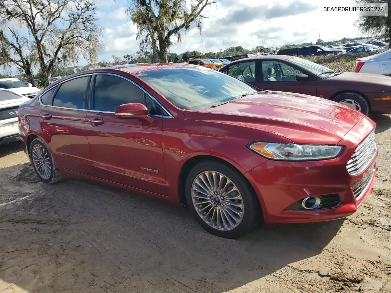 2014 Ford Fusion Titanium Hev VIN: 3FA6P0RU8ER350274 Lot: 73766734