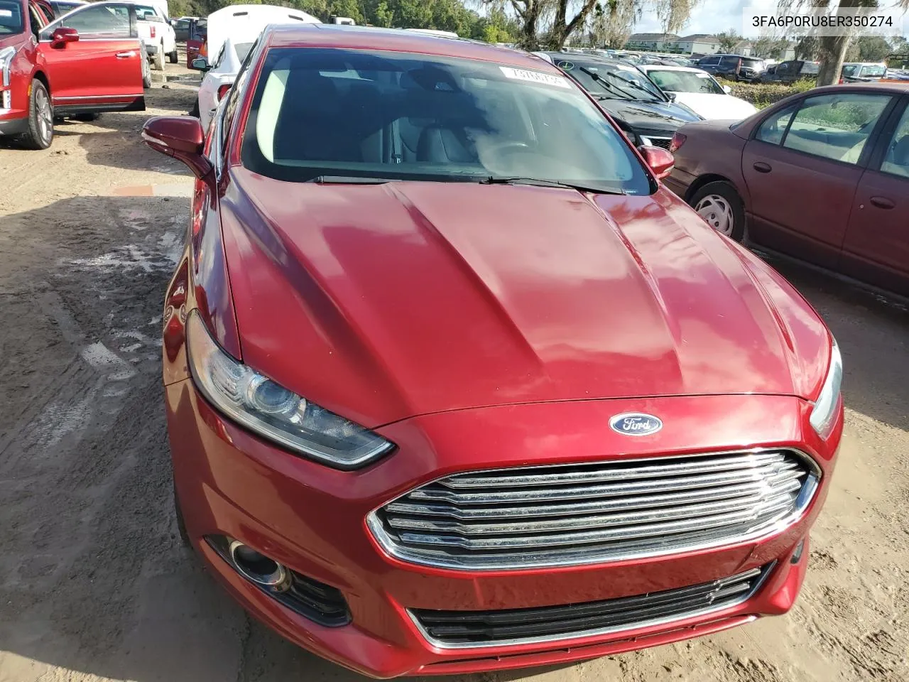 2014 Ford Fusion Titanium Hev VIN: 3FA6P0RU8ER350274 Lot: 73766734