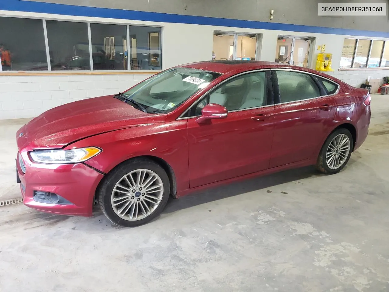 2014 Ford Fusion Se VIN: 3FA6P0HD8ER351068 Lot: 73864834