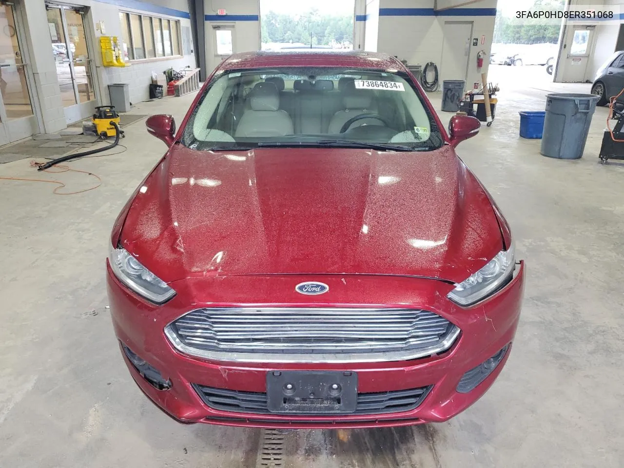 2014 Ford Fusion Se VIN: 3FA6P0HD8ER351068 Lot: 73864834