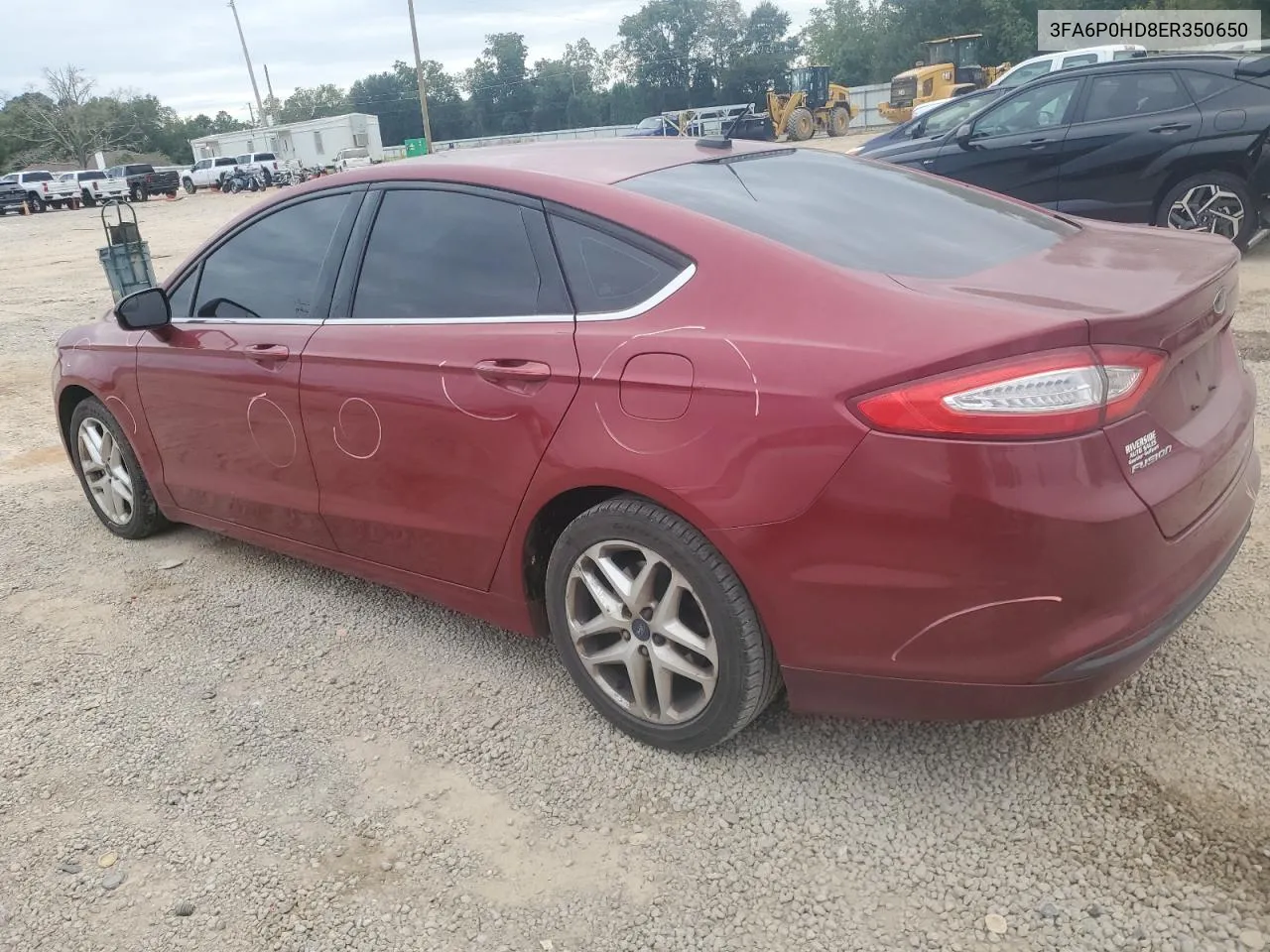 2014 Ford Fusion Se VIN: 3FA6P0HD8ER350650 Lot: 73961394