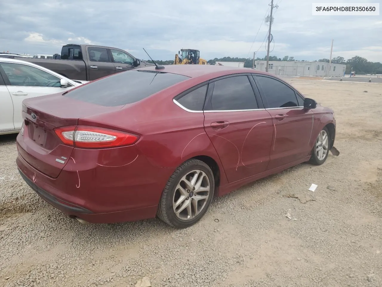 2014 Ford Fusion Se VIN: 3FA6P0HD8ER350650 Lot: 73961394