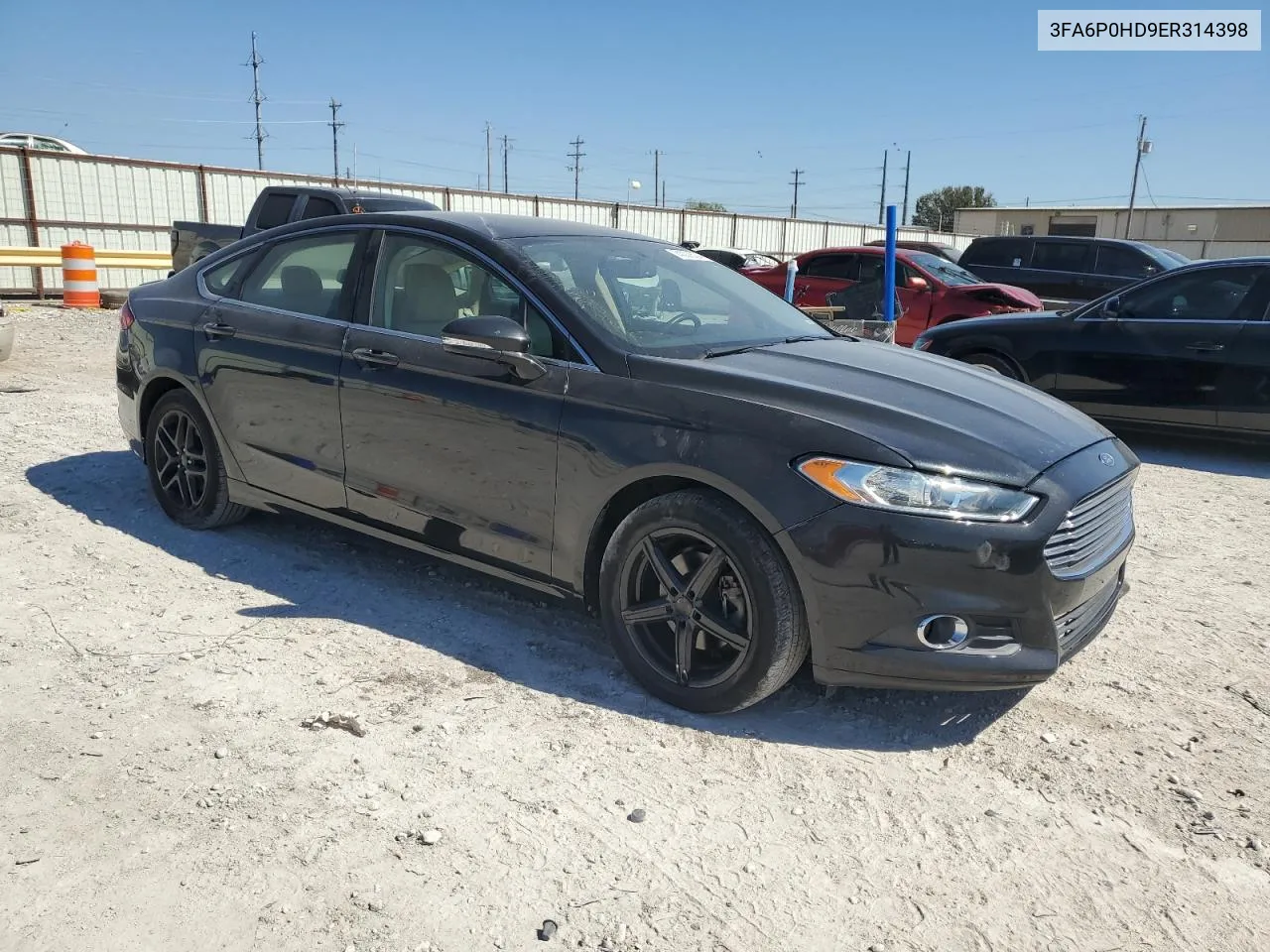 2014 Ford Fusion Se VIN: 3FA6P0HD9ER314398 Lot: 74003524