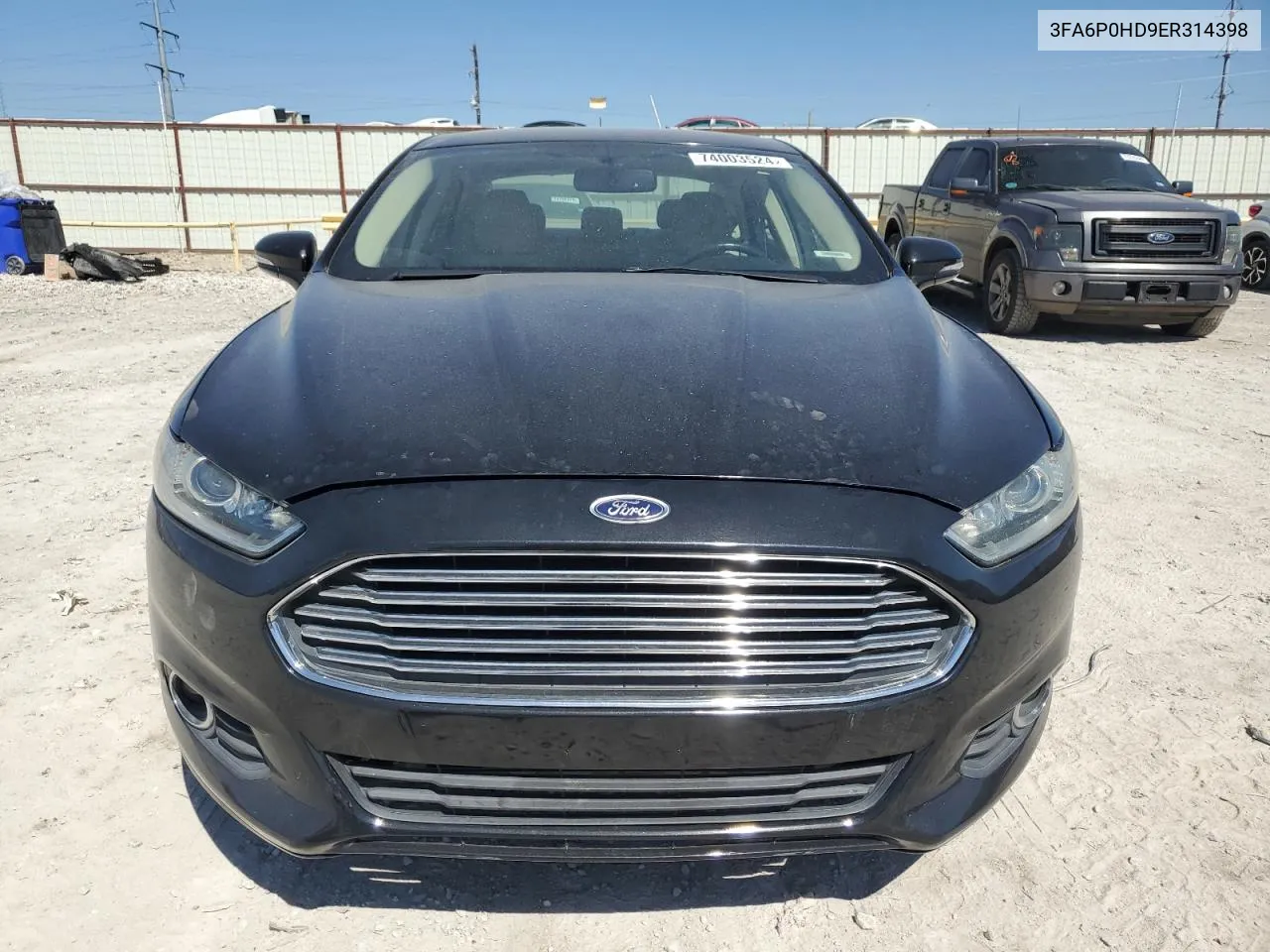 2014 Ford Fusion Se VIN: 3FA6P0HD9ER314398 Lot: 74003524