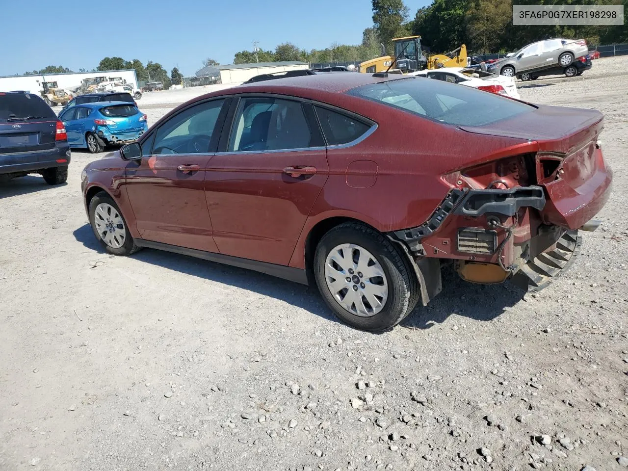 2014 Ford Fusion S VIN: 3FA6P0G7XER198298 Lot: 74825104