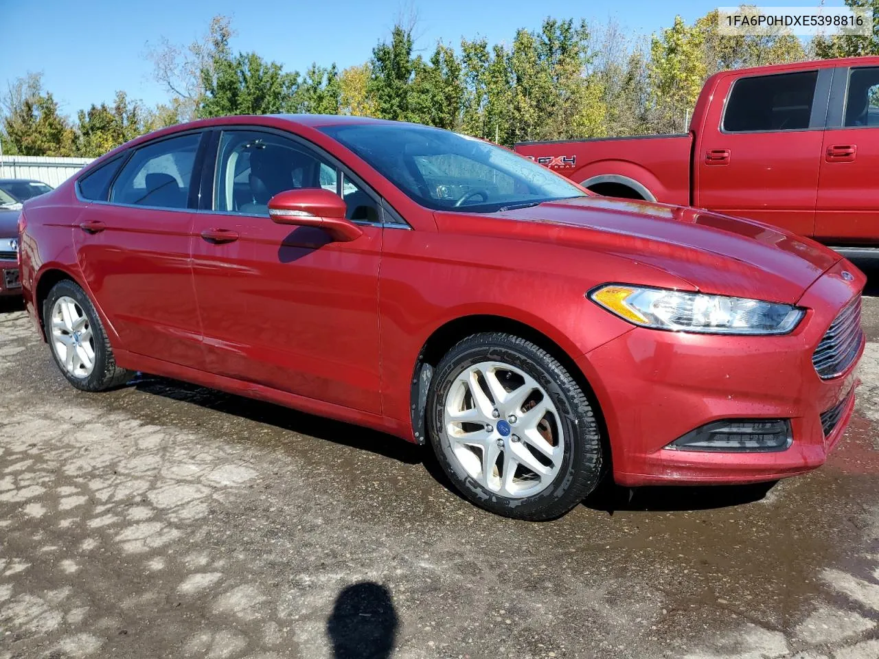 2014 Ford Fusion Se VIN: 1FA6P0HDXE5398816 Lot: 75128504