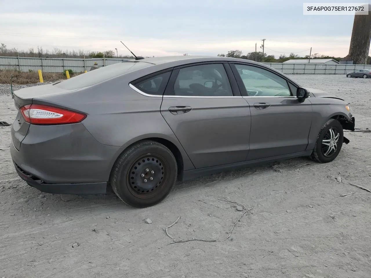 2014 Ford Fusion S VIN: 3FA6P0G75ER127672 Lot: 75171013